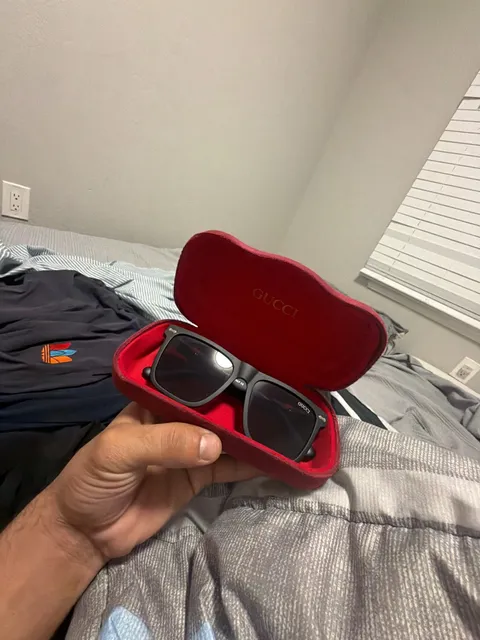 Gucci Black Square Sunglasses with Case
