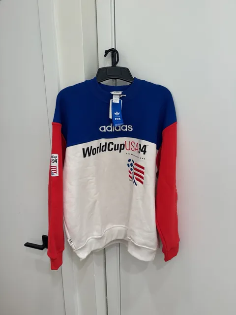 Adidas FIFA World Cup USA 94 Sweatshirt Size M Blue Red White