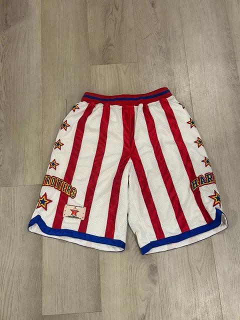 Harlem Globetrotters Shorts Basketball Athletic Striped Stars vtg ...