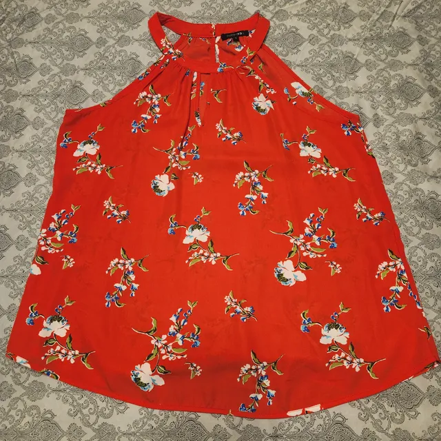 Papermoon Floral Halter Top Size L