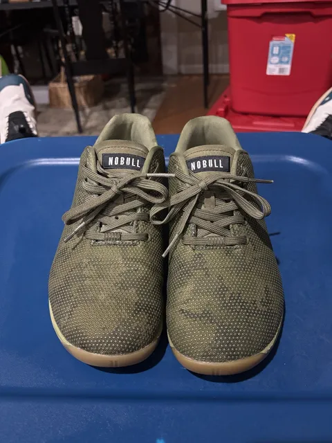 NOBULL Trainer Shoes Army Green SuperFabric Gym Crossfit Sneakers