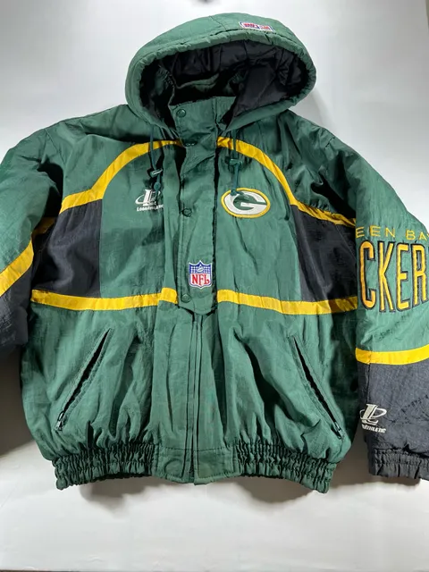 Logo Athletic NFL Pro Line Green Bay Packers Jacket Size Large Vintage