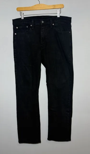 Levi's 559 Relaxed Straight Jeans 33x32 Black Denim