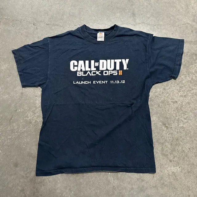 Call of Duty Black Ops 2 2012 Launch Event Promo Graphic T Shirt XL Gaming