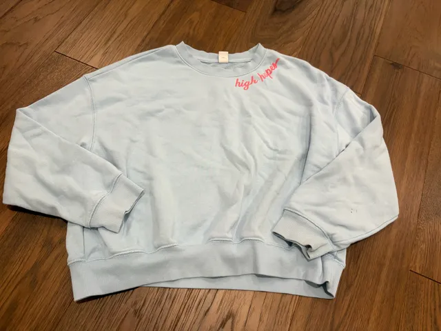 Old Navy High Hopes Sweatshirt Size XL (14-16) Light Blue Pink