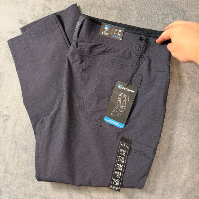 Kuhl Deceptr Pants 42x30 Tapered Charcoal Gray New with Tags