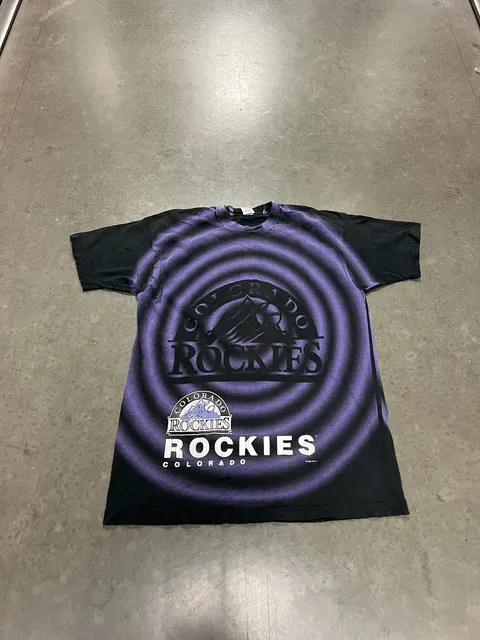 Salem Sportswear Colorado Rockies Vintage 90s AOP T-Shirt