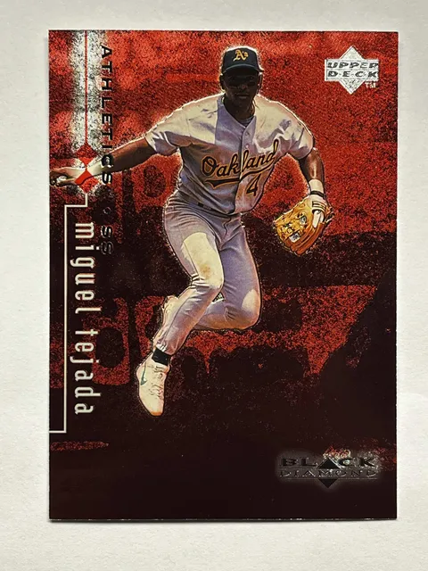 1999 Upper Deck Black Diamond Double Miguel Tejada #60 /3000 Oakland Athletics