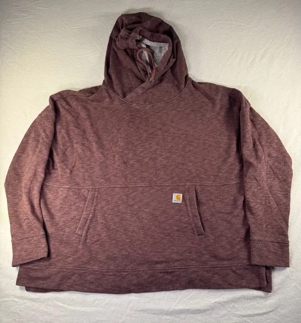 Carhartt Relaxed Fit Pullover Hoodie Size 2X (20W/22W) Plum Purple