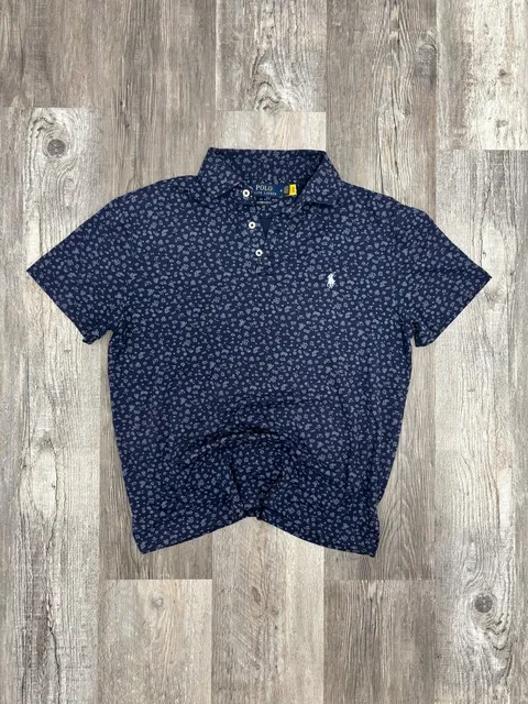 Polo Ralph Lauren Floral Polo Shirt Size M Custom Slim Fit