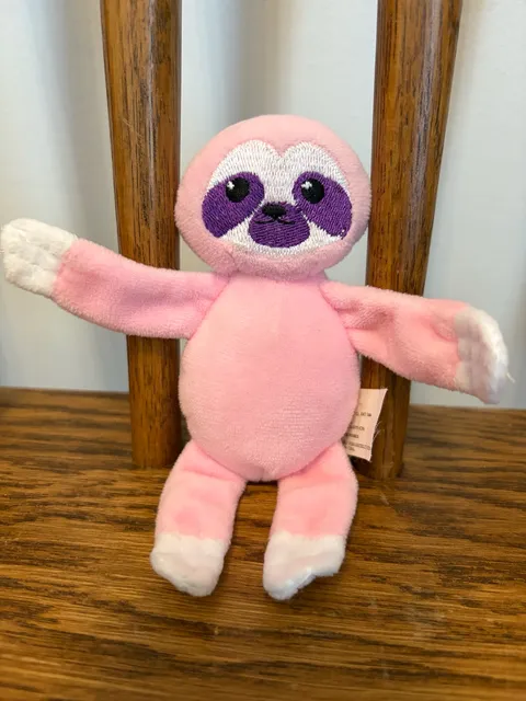 Battat Pink Sloth Plush Toy Stuffed Animal 5 Inches
