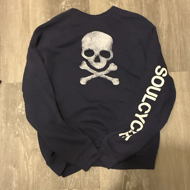 SoulCycle Skull Sweatshirt Navy Blue