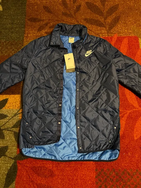 Nike Therma-Fit Quilted Jacket Size XL Blue