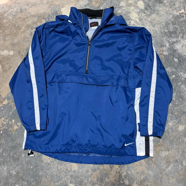 Nike Vintage Anorak Jacket Size L Blue Windbreaker