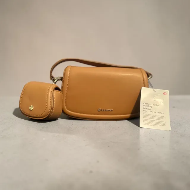Lululemon Cactus Leather Mini Bag Tan