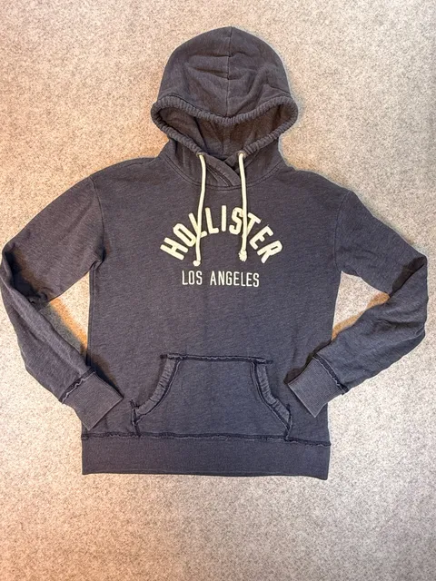 Hollister Los Angeles Hoodie Size S Blue Graphic Sweatshirt