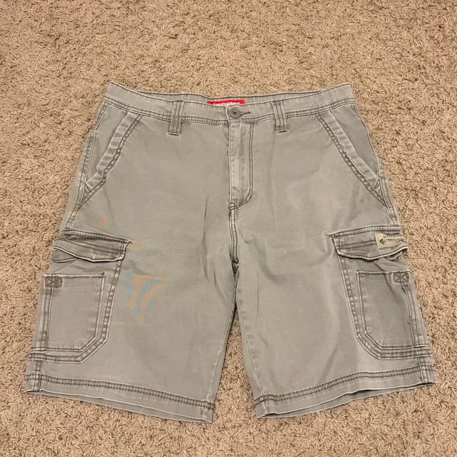 Unionbay Cargo Shorts Size 36 Gray Cotton Blend Utility