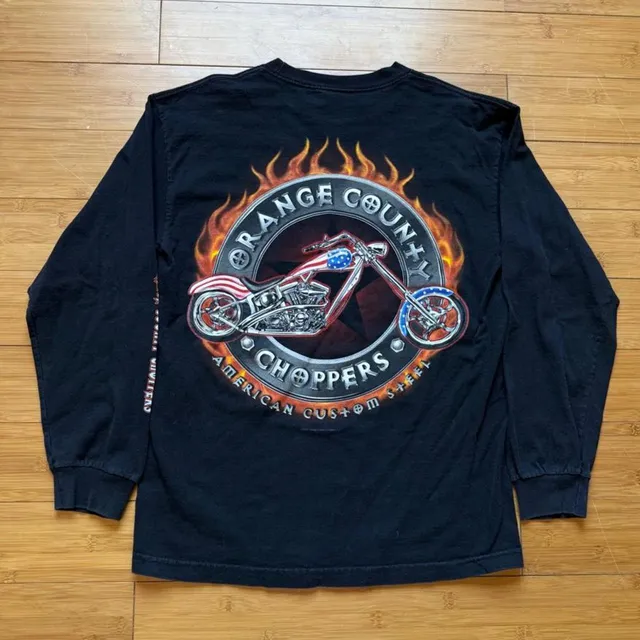 Alstyle Apparel Orange County Choppers Long Sleeve T-Shirt Size M