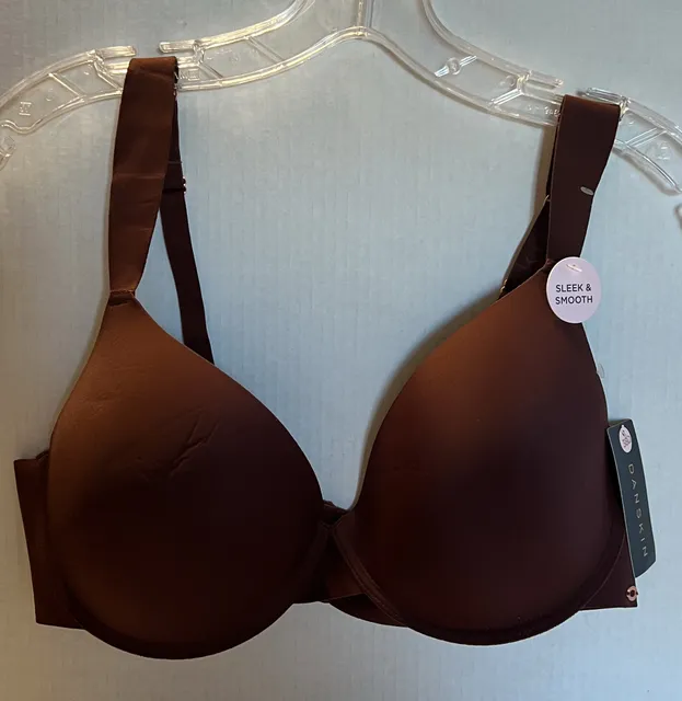 Danskin Sleek & Smooth Bra Size 38D Brown