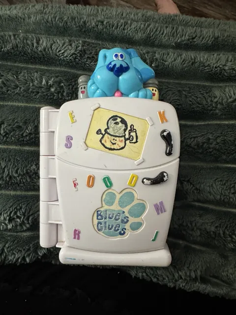 Vintage 1999 Tyco Blue's Clues Interactive Talking Refrigerator Toy
