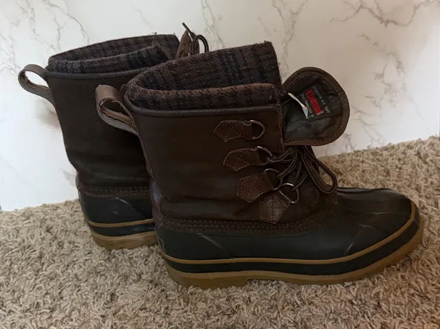 Men’s Duck Boots Thermolite Size 7 Winter Duck Boots Brown