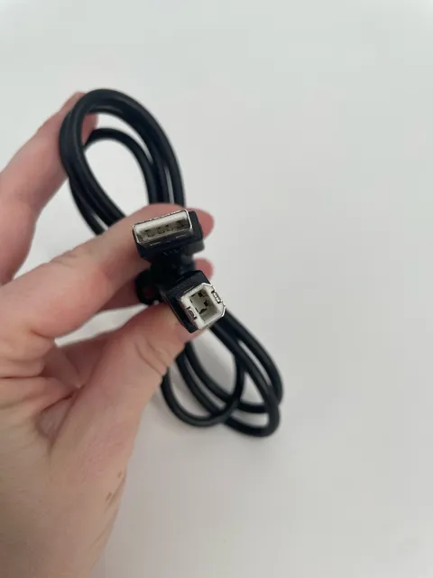USB-A to USB-B Printer Cable Black