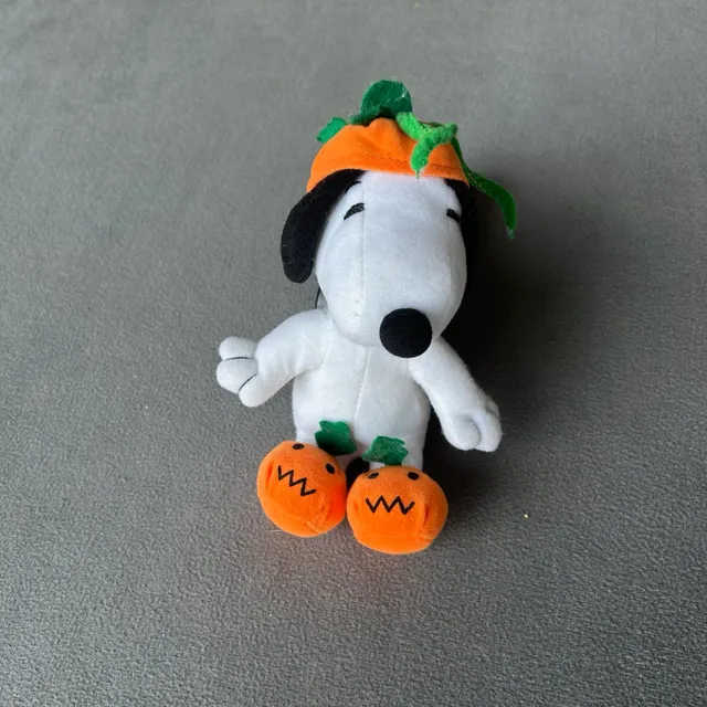 Peanuts Snoopy Pumpkin Costume Halloween Plush Stuffed Animal 8 Inches