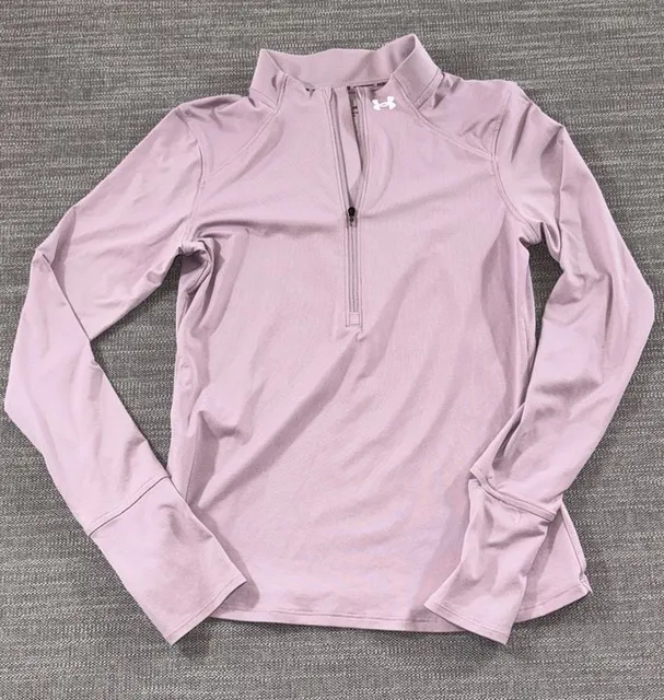 Under Armour HeatGear 1/2 Zip Run Jacket Size XS Purple