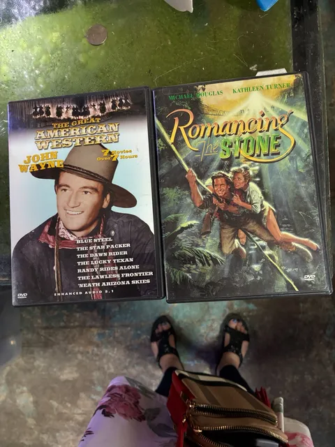 The Great American Western John Wayne DVD Lot and Romancing The Stone DVD