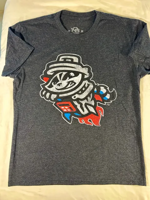 108 Stitches Rocket City Trash Pandas Size M Dark Heather T-Shirt
