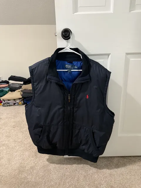 Polo by Ralph Lauren Down Puffer Vest Size XXL Navy Blue