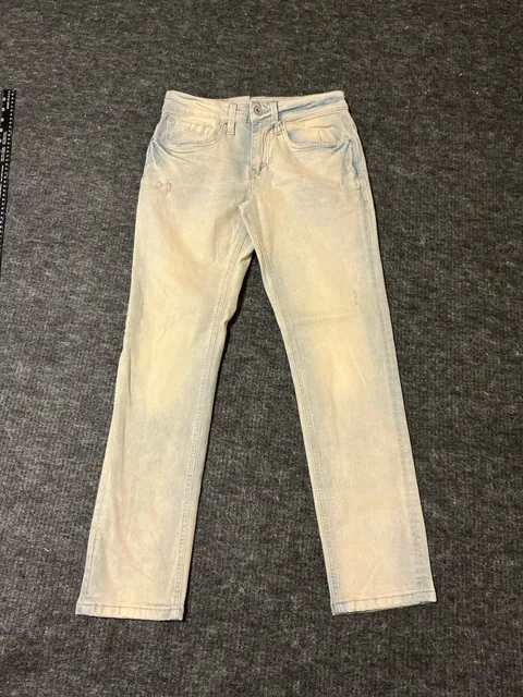Across The Pond Denin Collection Slim Fit Jeans Mens Size 29x30 Light Wash