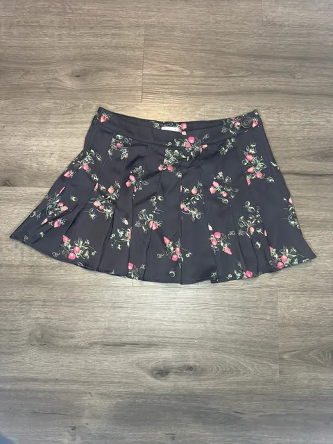 Unbranded Strawberry Print Pleated Skirt