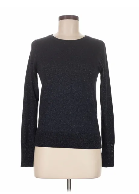 And Taylor Sparkle Knit Sweater Navy Size S
