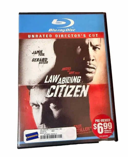 Anchor Bay Law Abiding Citizen Unrated Director's Cut Blu-ray