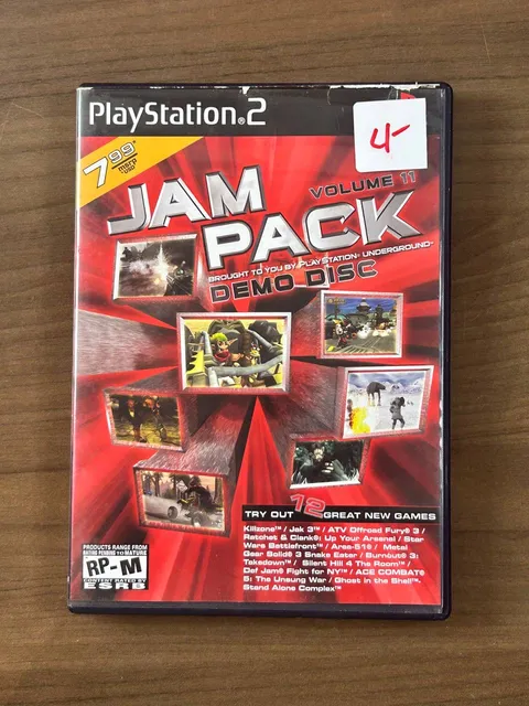 Jampack Volume 11 PS2 2004 PlayStation Underground Demo Disc Case Manual