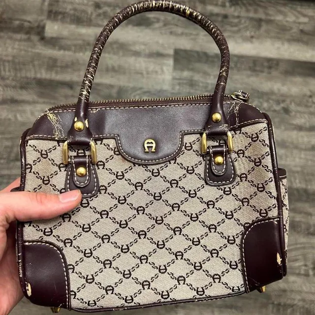Etienne Aigner Logo Pattern Handbag