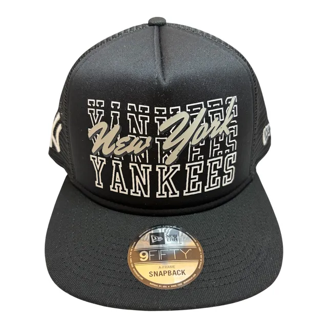 New Era New York Yankees 9FIFTY A-Frame Trucker Hat Black