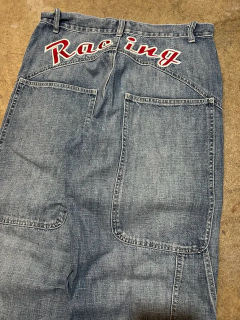 Vintage WPM Racing Embroidered Denim