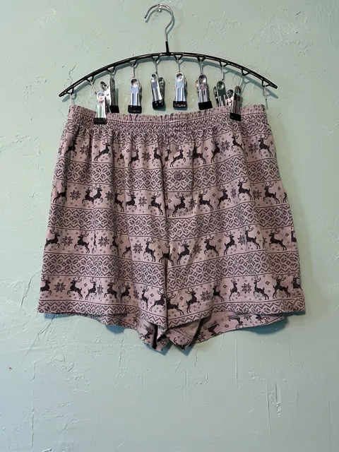Dip Pajama Shorts Size M Reindeer Nordic Sleepwear