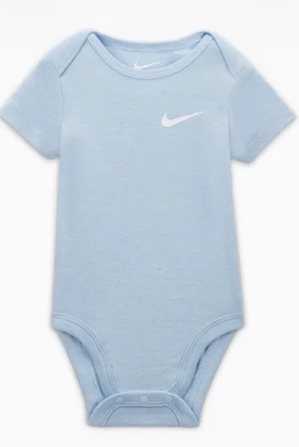 Nike Mini Me Baby Bodysuits Blue Newborn