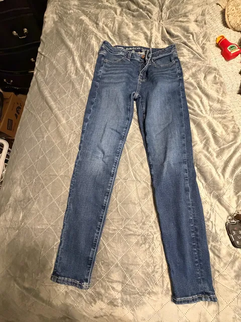 American Eagle Jegging Size 4 Short Blue Next Level Stretch Jeans