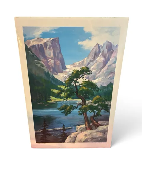 Robert Wands Dream Lake Mountain Landscape Art Print Numbered
