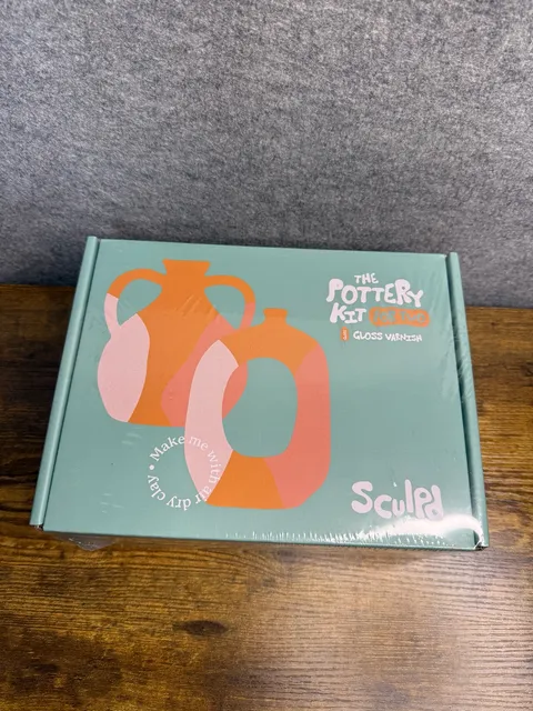 Sculpd The Pottery Kit For Two Gloss Varnish New
