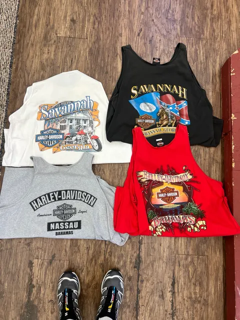 Set of 4 Harley-Davidson Tank Top Size XXXL