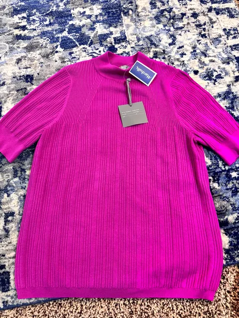Marled Crafted Clothing Ribbed Mock Neck Sweater Size XL