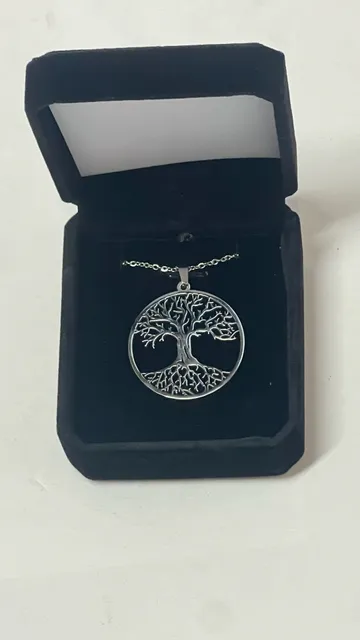 Stainless Steel Tree of Life Necklace with Gift Box