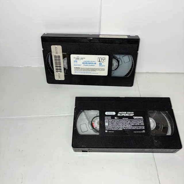 Jackie Chan Gorgeous And Supercop VHS Tapes Lot of 2