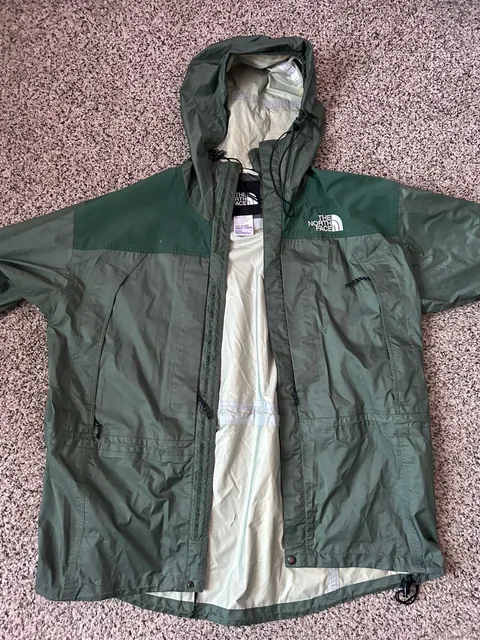 The North Face Gore-Tex Jacket Men's XX Large Green Waterproof Hooded