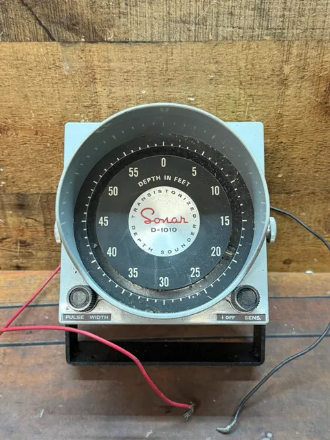 Sonar Radio Corp Depth Sounder D-1010 Vintage Marine Transistorized